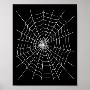 ハロウィンスパイダーウェブコスチュームTシャツ ポスター