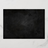 ハロウィンスパイダーウェブバラゴールドフォイル招待状 箔招待状 (裏面)