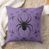 ハロウィンスパイダーウェブ枕 クッション (ブランケット)