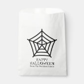 ハロウィンスパイダーウェブ白黒カスタム治療 フェイバーバッグ (正面)
