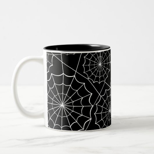 ハロウィンスパイダーウェブ ツートーンマグカップ (左)