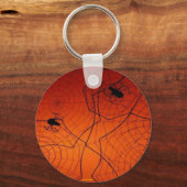 ハロウィンスパイダースキーチェーン キーホルダー (正面)