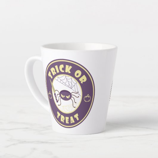 ハロウィンスパイダースターバックススタイル カフェラテマグ (左アングル)