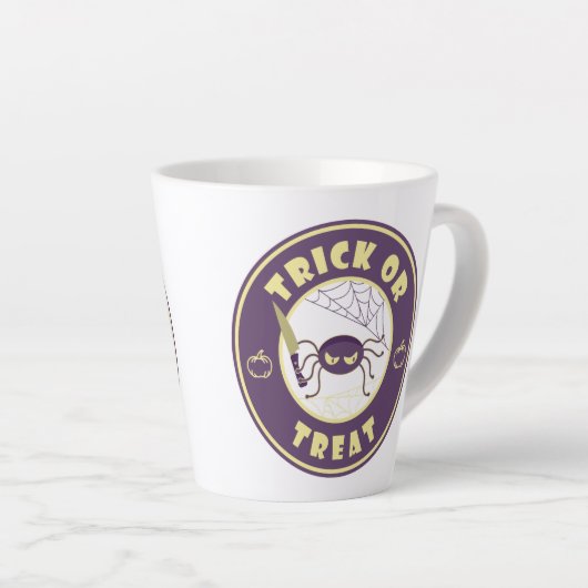 ハロウィンスパイダースターバックススタイル カフェラテマグ (右アングル)