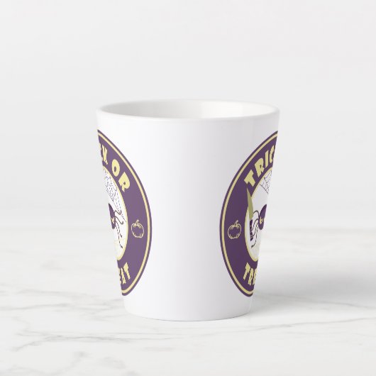 ハロウィンスパイダースターバックススタイル カフェラテマグ (正面)