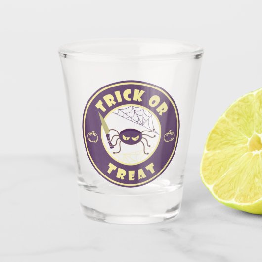 ハロウィンスパイダースターバックススタイル ショットグラス (正面)