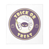 ハロウィンスパイダースターバックススタイル ノートパッド (正面)