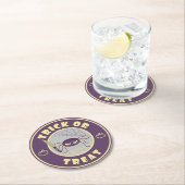 ハロウィンスパイダースターバックススタイル ラウンドペーパーコースター (インサイチュ)