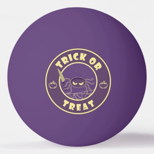 ハロウィンスパイダースターバックススタイル 卓球ボール (正面)