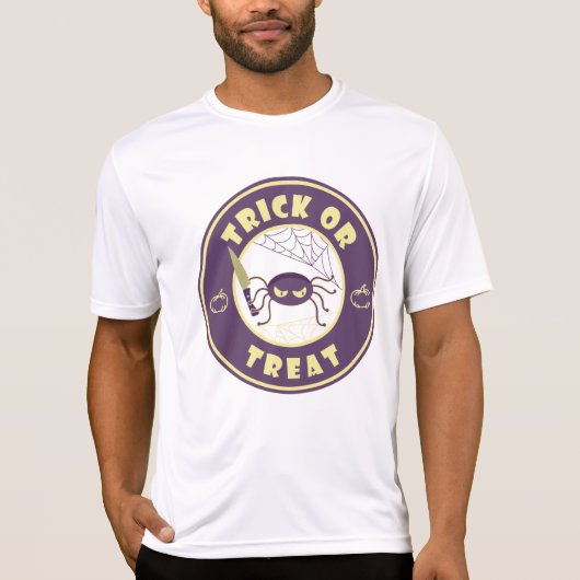 ハロウィンスパイダースターバックススタイルT- Tシャツ (正面)