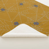 ハロウィンスパイダーズくもの巣とカボチャ シェルパブランケット (3/4)