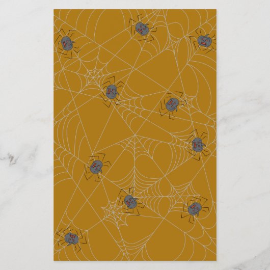 ハロウィンスパイダーズくもの巣とカボチャ チラシ (裏面)