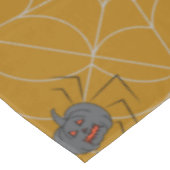 ハロウィンスパイダーズくもの巣とカボチャ テーブルクロス (アングル)