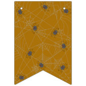 ハロウィンスパイダーズくもの巣とカボチャ バンティングフラッグ (第2の旗)