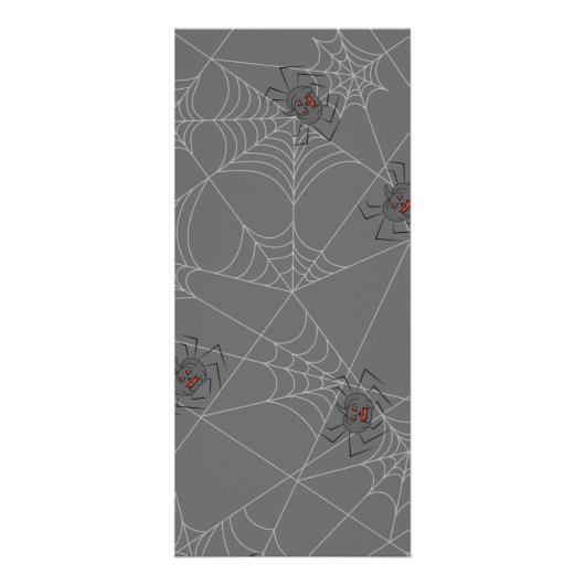 ハロウィンスパイダーズくもの巣とカボチャ ラックカード (正面)