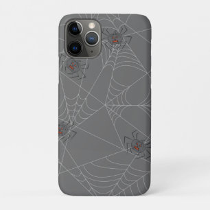 ハロウィンスパイダーズくもの巣とカボチャ iPhone 11 PROケース