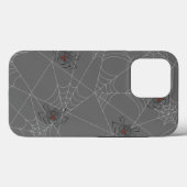 ハロウィンスパイダーズくもの巣とカボチャ Case-Mate iPhoneケース (裏面 (横))