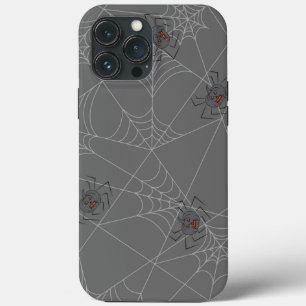 ハロウィンスパイダーズくもの巣とカボチャ iPhone 13 PRO MAXケース