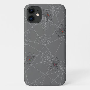 ハロウィンスパイダーズくもの巣とカボチャ iPhone 11 ケース