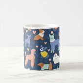 ハロウィンスパイダーズくもの巣:シームレスパターン コーヒーマグカップ (中央)