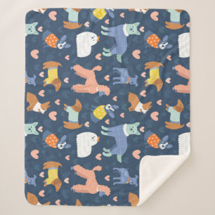 ハロウィンスパイダーズくもの巣：シームレスパターン シェルパブランケット