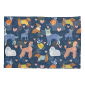 ハロウィンスパイダーズくもの巣:シームレスパターン 枕カバー (裏面)