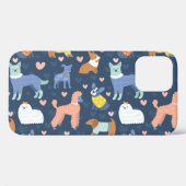 ハロウィンスパイダーズくもの巣:シームレスパターン Case-Mate iPhoneケース (裏面 (横))