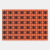 ハロウィンスパイダーズ包装紙シート ラッピングペーパーシート (正面)