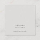 ハロウィンスパイダーパンプキンロゴスタッドイヤリングディスプレイ スクエア名刺 (裏面)