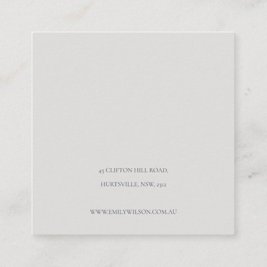 ハロウィンスパイダーパンプキンロゴスタッドイヤリングディスプレイ スクエア名刺 (裏面)