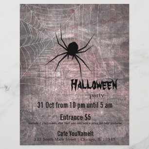 ハロウィンスパイダーパーティー チラシ