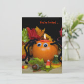 ハロウィンスパイダーパーティー 招待状 (スタンド正面)