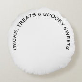 ハロウィンスパイダーパープルドーナツ ラウンドクッション (裏面)