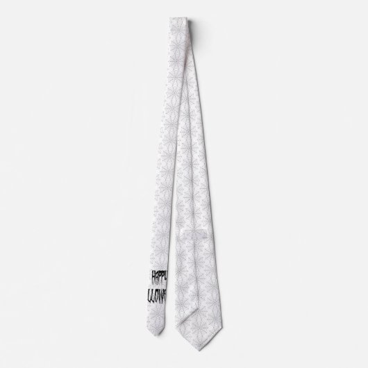 ハロウィンスパイダーフィンガーとくもの巣 ネクタイ (裏面)