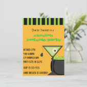 ハロウィンスパイダーマルティニカクテルパーティの招待状 招待状 (スタンド正面)