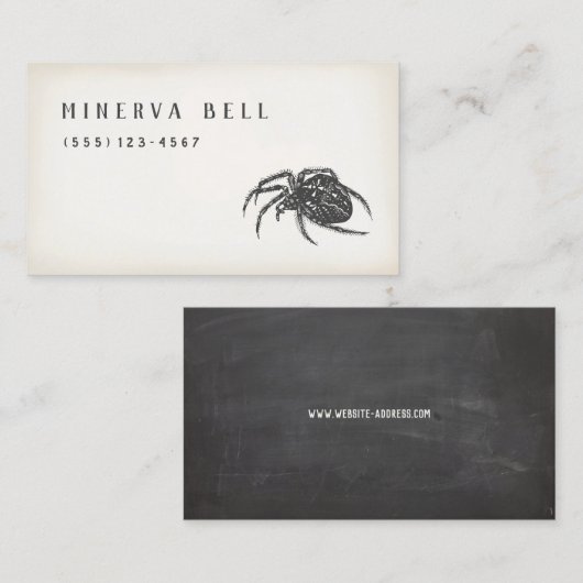 ハロウィンスパイダー呼び出しカード コーリングカード (正面/裏面)