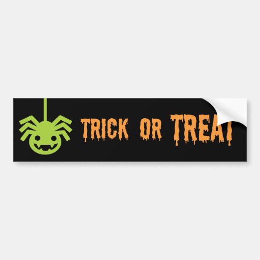 ハロウィンスパイダー バンパーステッカー (正面)