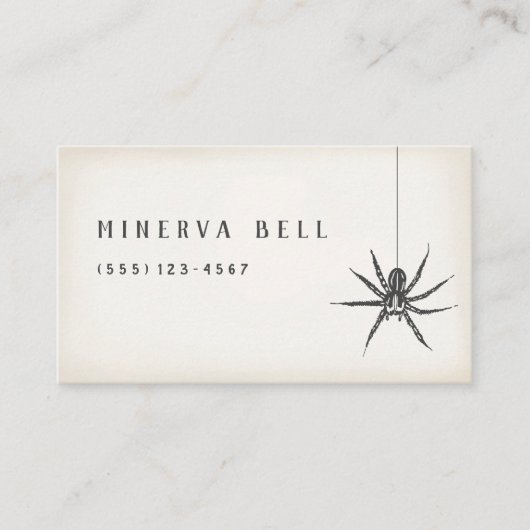 ハロウィンスパイダー 名刺 (正面)