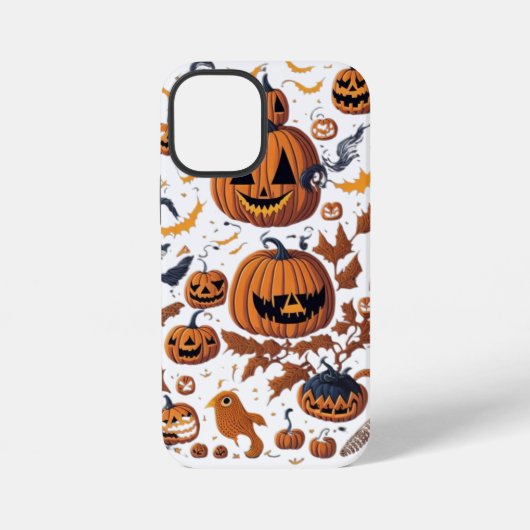 ハロウィンスピリッツ | カワイイ幽霊&パンプキンフォンケース iPhoneケース (裏面)