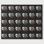 ハロウィンスピリット不気味スカル面白いハロウィーン ラッピングペーパー (フラット)