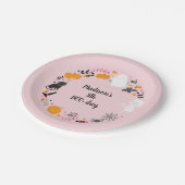 ハロウィンスプックタキュラブーデイ誕生日 ペーパープレート (アングル)