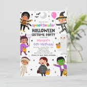 ハロウィンスプロック衣装バースデーパーティー 招待状 (スタンド正面)