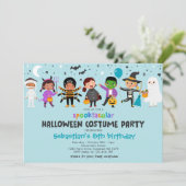 ハロウィンスプロック衣装バースデーパーティー 招待状 (スタンド正面)