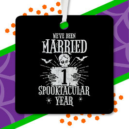 ハロウィンスプークタキュラー1周年結婚記念日 メタルオーナメント