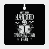 ハロウィンスプークタキュラー1周年結婚記念日 メタルオーナメント (正面)