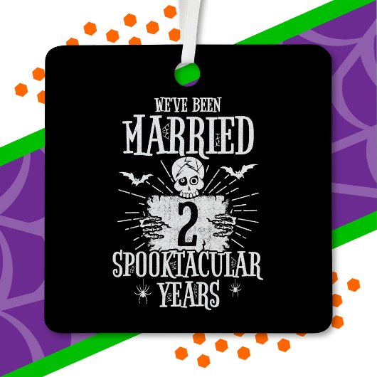 ハロウィンスプークタキュラー 2周年結婚記念日 メタルオーナメント