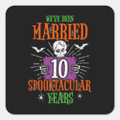 ハロウィンスペクタキュラー10周年結婚記念日 スクエアシール (正面)