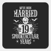 ハロウィンスペクタキュラー19周年結婚記念日 スクエアシール (正面)