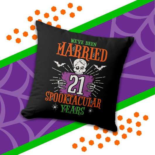 ハロウィンスペクタキュラー21周年結婚記念日 クッション