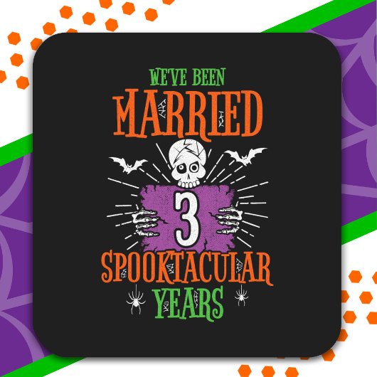 ハロウィンスペクタキュラー3周年結婚記念日 スクエアシール